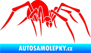 Samolepka Pavouk 002 - pravá Fluorescentní červená