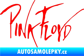 Samolepka Pink Floyd 002 Fluorescentní červená