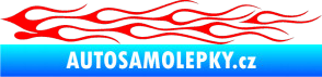 Samolepka Plameny 005 Fluorescentní červená