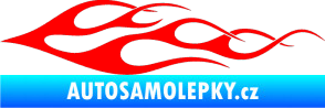 Samolepka Plameny 057 Fluorescentní červená
