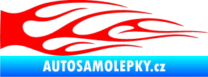 Samolepka Plameny 059 Fluorescentní červená