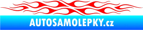 Samolepka Plameny 085 Fluorescentní červená