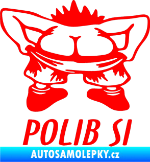Samolepka Polib si Fluorescentní červená
