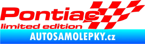 Samolepka Pontiac limited edition pravá Fluorescentní červená