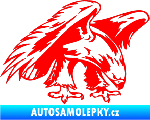 Samolepka Predators 001 pravá orel Fluorescentní červená