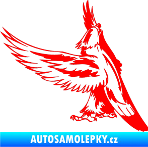 Samolepka Predators 054 levá orel Fluorescentní červená