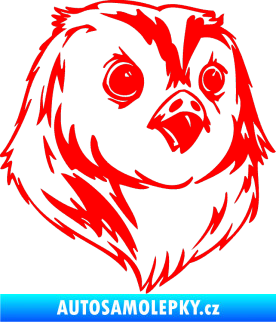 Samolepka Predators 076 pravá Fluorescentní červená