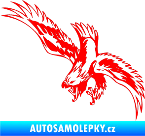 Samolepka Predators 098 levá Fluorescentní červená