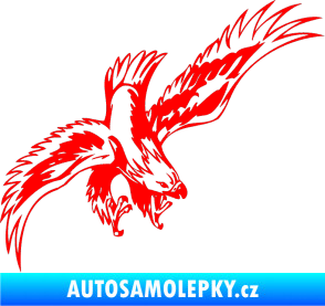Samolepka Predators 098 pravá Fluorescentní červená