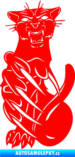 Samolepka Predators 110 levá puma Fluorescentní červená