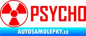 Samolepka Psycho 002 Fluorescentní červená