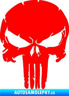 Samolepka Punisher 004 Fluorescentní červená