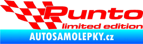 Samolepka Punto limited edition levá Fluorescentní červená