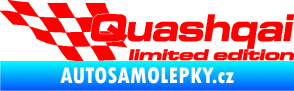 Samolepka Quashqai limited edition levá Fluorescentní červená