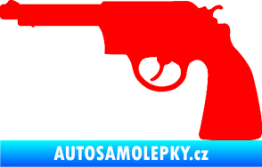 Samolepka Revolver 002 levá Fluorescentní červená