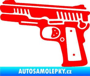 Samolepka Revolver 003 levá Fluorescentní červená