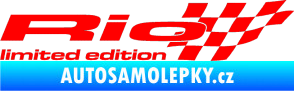Samolepka Rio limited edition pravá Fluorescentní červená