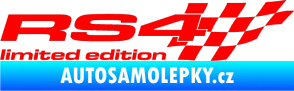 Samolepka RS4 limited edition pravá Fluorescentní červená