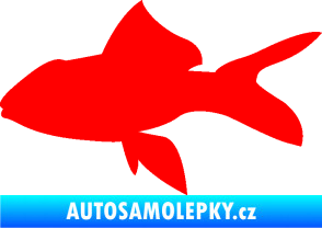 Samolepka Ryba 002 levá Fluorescentní červená