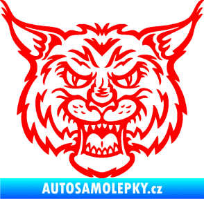 Samolepka Rys 001 Fluorescentní červená