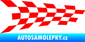 Samolepka Šachovnice 024 Fluorescentní červená