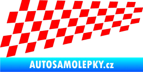 Samolepka Šachovnice 034 Fluorescentní červená