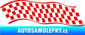 Samolepka Šachovnice 057 Fluorescentní červená