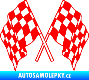 Samolepka Šachovnice 062 Fluorescentní červená