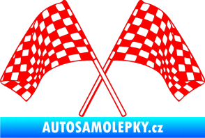 Samolepka Šachovnice 064 Fluorescentní červená