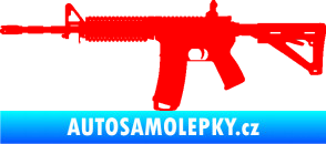 Samolepka Samopal 004 levá Fluorescentní červená