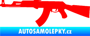 Samolepka Samopal 005 levá Fluorescentní červená