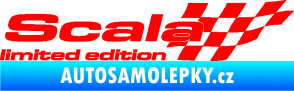 Samolepka Scala limited edition pravá Fluorescentní červená