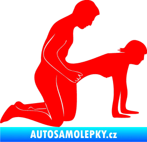 Samolepka Sexy siluety 024 Fluorescentní červená