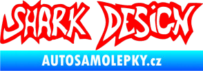 Samolepka Shark design Fluorescentní červená