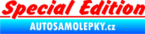 Samolepka Special edition 002 Fluorescentní červená