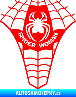 Samolepka Spider woman pavoučí žena Fluorescentní červená