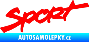 Samolepka Sport 001 Fluorescentní červená