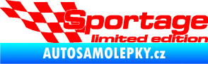 Samolepka Sportage limited edition levá Fluorescentní červená