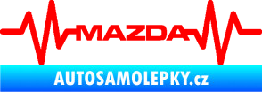 Samolepka Srdeční tep 059 Mazda Fluorescentní červená