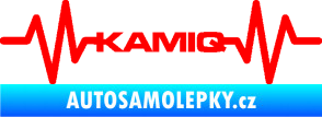 Samolepka Srdeční tep 067 Kamiq Fluorescentní červená