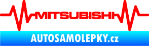 Samolepka Srdeční tep 083 Mitsubishi Fluorescentní červená