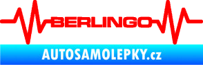 Samolepka Srdeční tep 093 Berlingo Citroen Fluorescentní červená