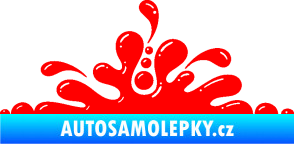 Samolepka Stékající skvrna 003 levá kaňka Fluorescentní červená