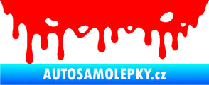Samolepka Stékající skvrna 006 levá Fluorescentní červená