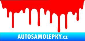 Samolepka Stékající skvrna 008 levá Fluorescentní červená