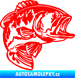 Samolepka Sumec 007 pravá Fluorescentní červená