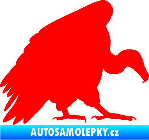 Samolepka Sup 001 pravá Fluorescentní červená
