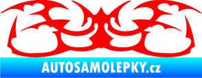 Samolepka Tetování 044 Fluorescentní červená