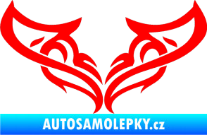 Samolepka Tetování 063 Fluorescentní červená