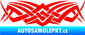 Samolepka Tetování 076 Fluorescentní červená